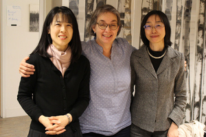 Bild på Britta Gustavsson, professor dr Junko Murata och professor dr Tomoko Tanaka